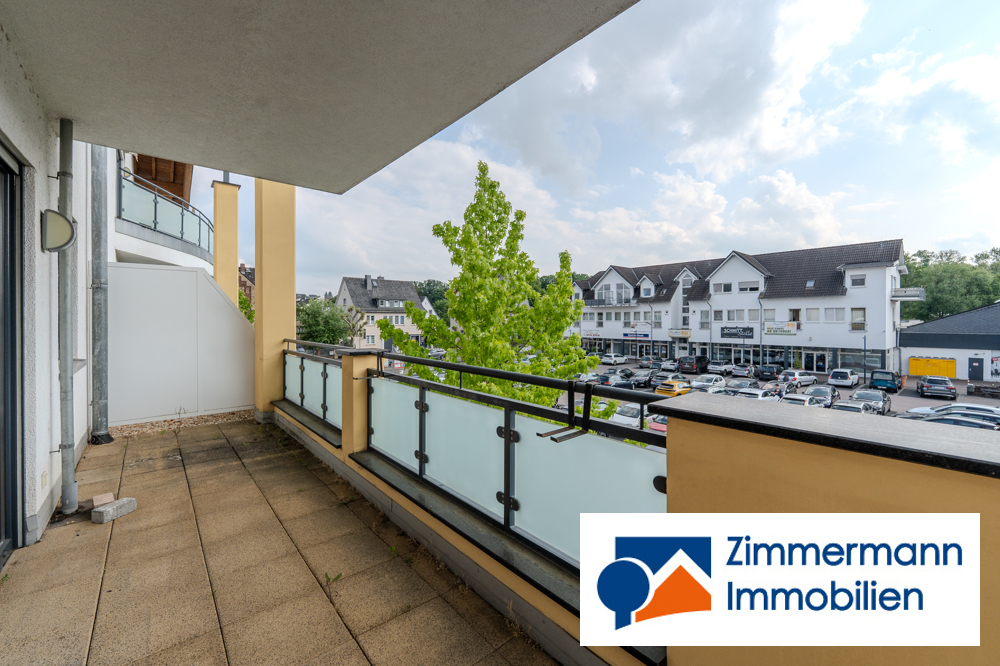 Blick auf den Marktplatz vom Balkon