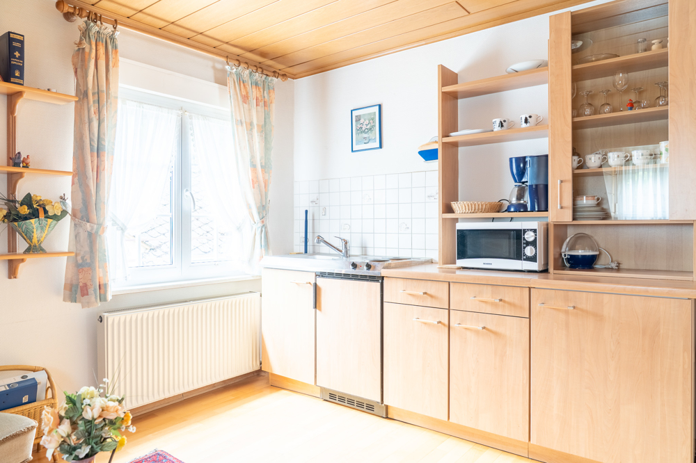 Küchenzeile im Dachgeschoss