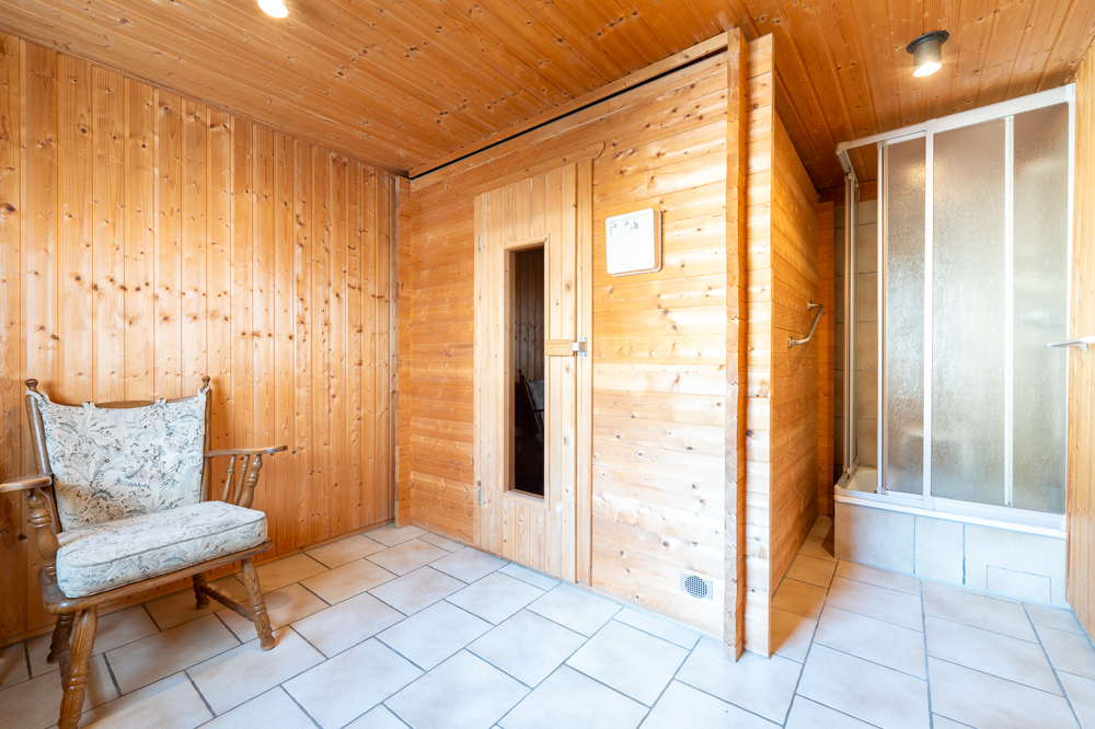 Sauna im Erdgeschoss