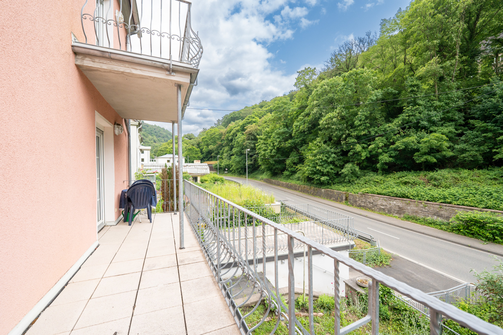 Panorambalkon im Erdgeschoss