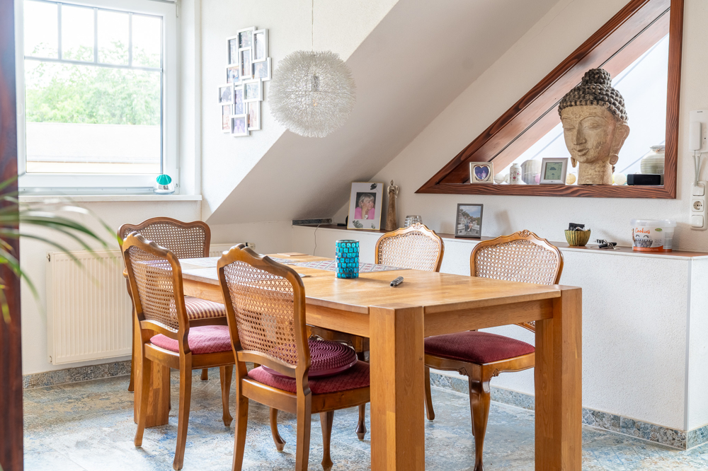 Essecke im Dachgeschoss