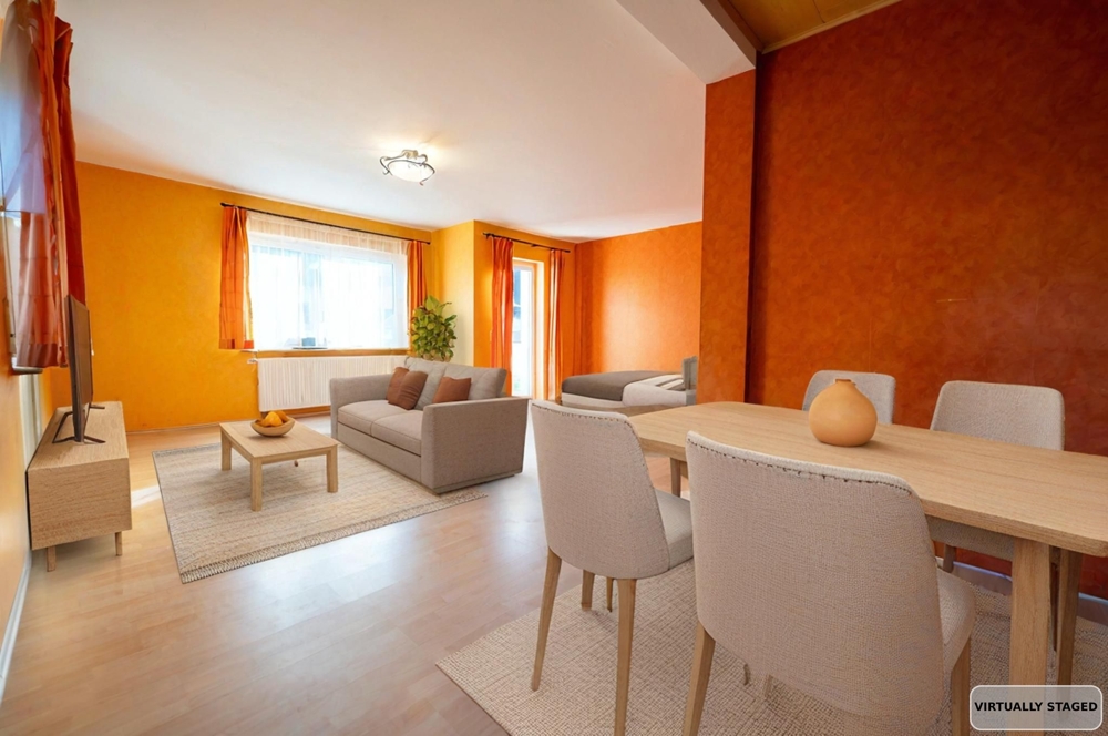 Gestaltungsvorschlag Wohn- und Essbereich (KI-Generiert)