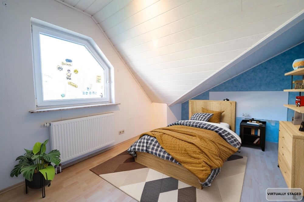 Gestaltungsvorschlag Kinder- und Jugendzimmer (KI-Generiert)