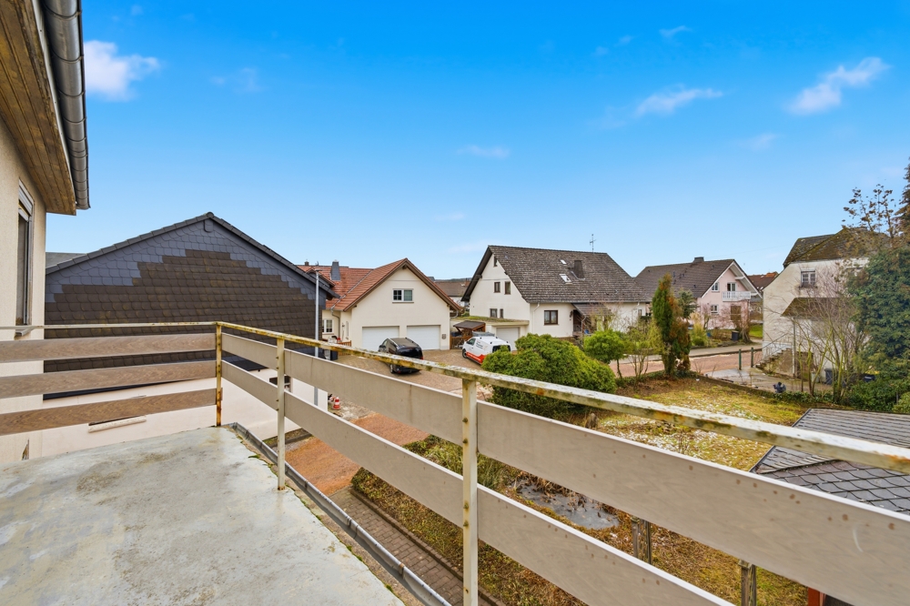 Balkon im Obergeschoss