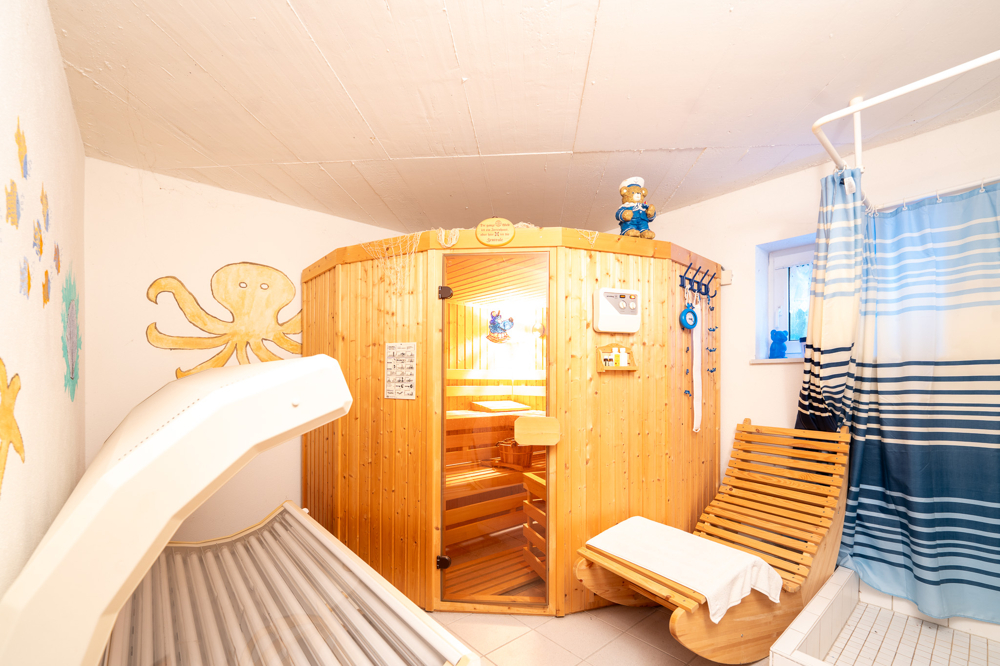 Wellnessbereich im Kellergeschoss