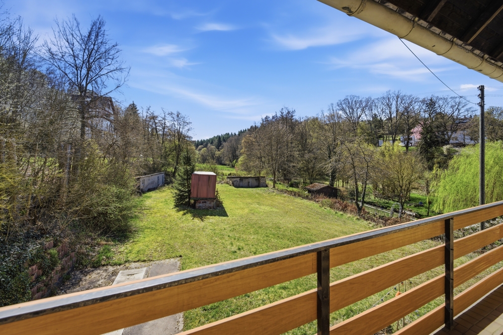 Aussicht vom Balkon