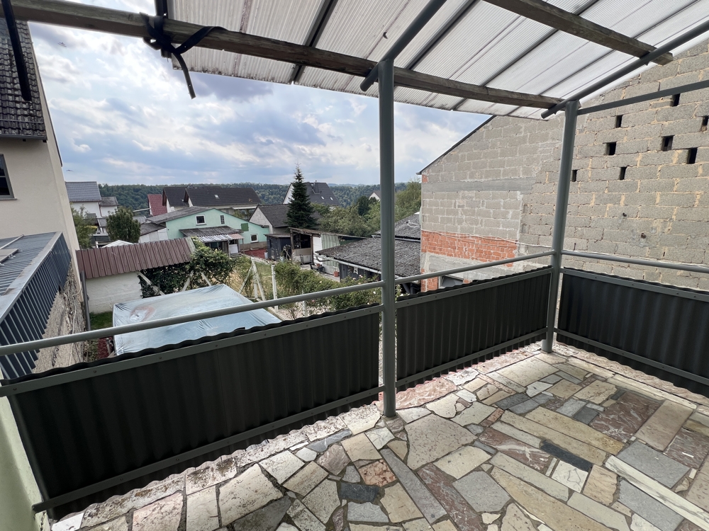 Blick vom Balkon