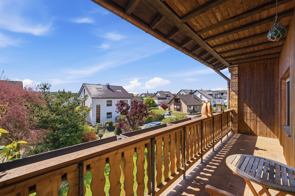 Blick vom Balkon