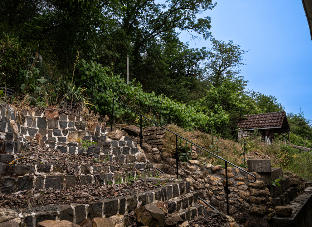 Garten in Hanglage